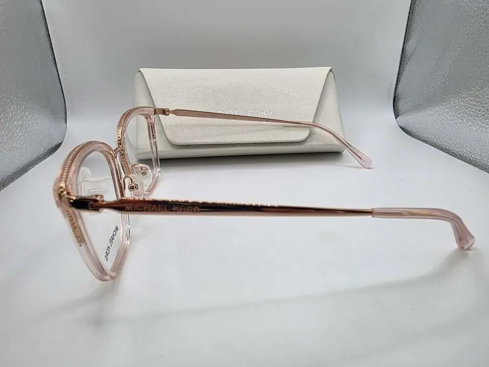 Michael Kors Coconut Grove MK3032 3417 Rose Gold/Pink Transparent Eyeglasses